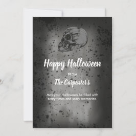 cartão de Halloween Skull & Bones