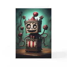 Cartão de Halloween Spooky Jack-in-a-Box