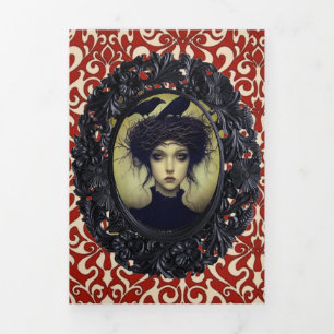 Cartão de Halloween triplo, versão dois