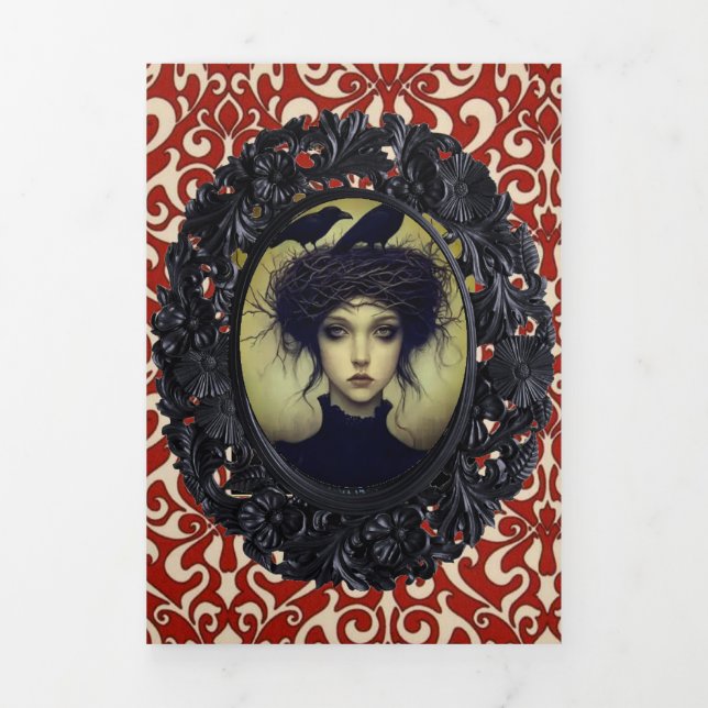 Cartão de Halloween triplo, versão dois (Cobrir)