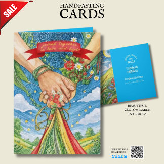 CARTÃO DE HANDFASTING PERSONALIZADO PAGÃO CÉLTICO