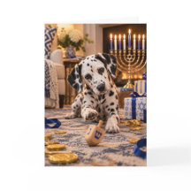 Cartão de Hanukkah Dalmata