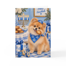 Cartão de Hanukkah do Pomerânia