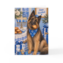 Cartão de Hanukkah do Tervuren Belga | Pastor Belg