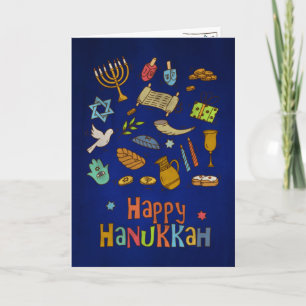 Cartão de Hanukkah Feliz e Divertido