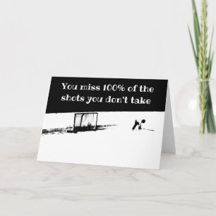 Cartão de Hóquei Motivacional