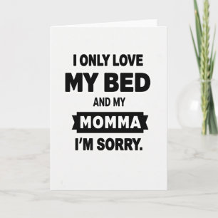 Cartão de Hora de Dormir do Dia das Mães Cômico