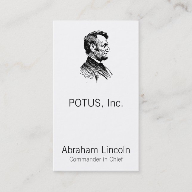 Cartão De Horário Abraham Lincoln (Frente)