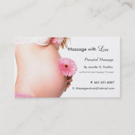 Cartão De Horário Amor, Massagem Prenatal
