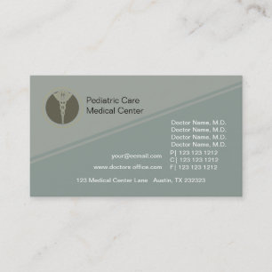Cartão De Horário Assistência ao paciente do escritório do médico