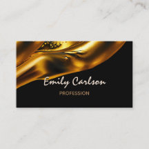 Automóvel de nomeação de ouro líquido negro e fals