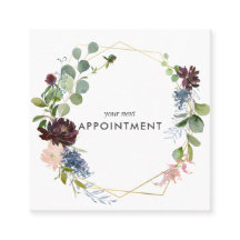 Azuis marinhos e flores de Borgonha geométricas