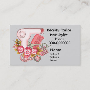 Cartão De Horário Beautician cor-de-rosa do amor perfeito