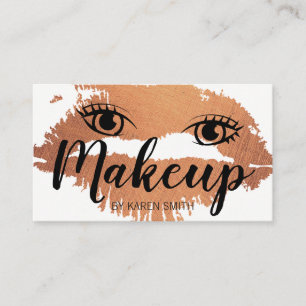 Cartão De Horário Beleza Makeup Expressiva