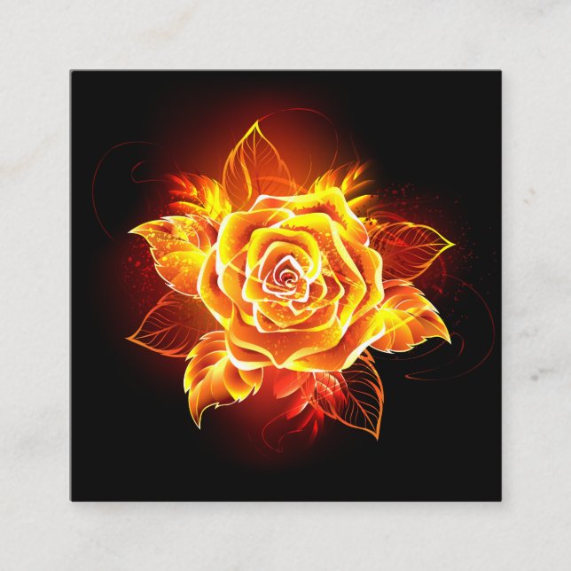 Cartão De Horário Blooming Fire Rosa (Frente)