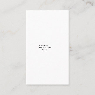 Cartão De Horário Branco Personalizado – Seu Logotipo e Texto Aqui