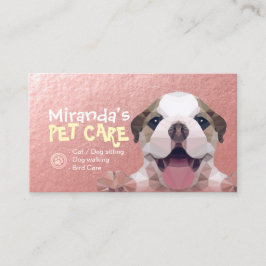 Cartão De Horário Cachorro Baixo Pet Care Alvenaria Comida Salão