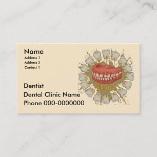 Cartão De Horário Caduceus do dentista