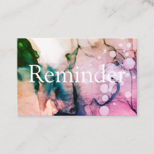 Cartão De Horário *~* Chic Artístico Abstrato cor-de-rosa salão e 