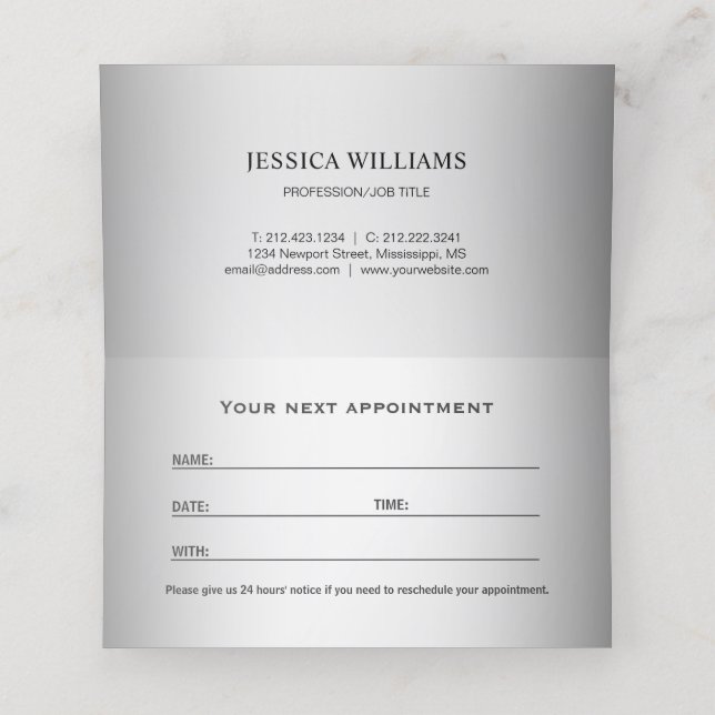 Cartão De Horário Cinza Desfocada Fundo Desfocado Gerbera Flor (Interior Desdobrado)