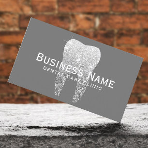 Cartão De Horário Clínica Dentista De Dentes Dentais Elegante