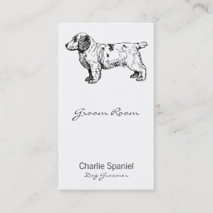 Cartão De Horário Clumber Spaniel Dog Business