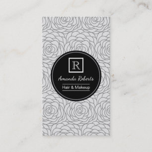 Cartão De Horário Composição & nomeação floral do vintage do