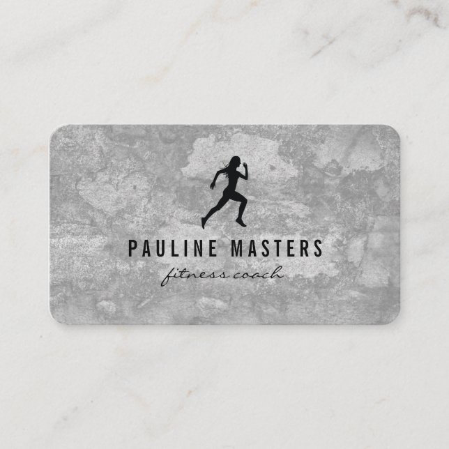 Cartão De Horário Compromisso de Grunge da Impressora Kettle Bells (Frente)