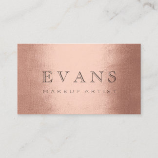 Cartão De Horário Compromisso de Rosa do Artista de Makeup Profissio