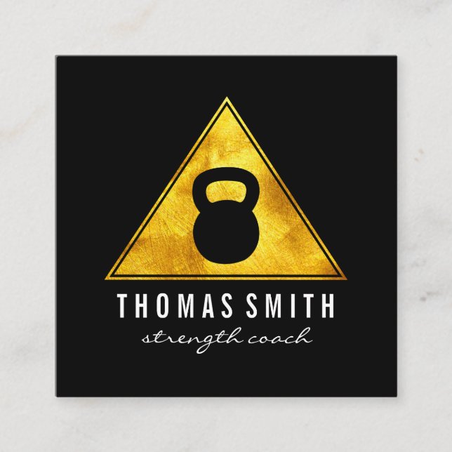 Cartão De Horário Compromisso do Treinador Pessoal do Kettle Bell (Frente)