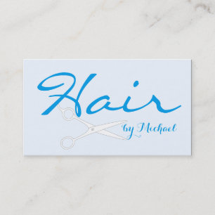 Cartão De Horário Compromisso Hair Stylist - Alice Blue Solid