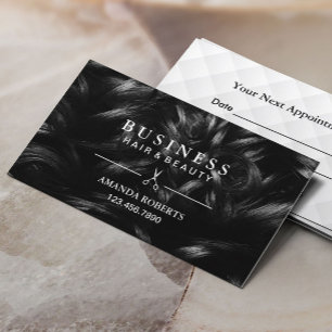Cartão De Horário Compromisso Hair Stylist Modern Classy Hair