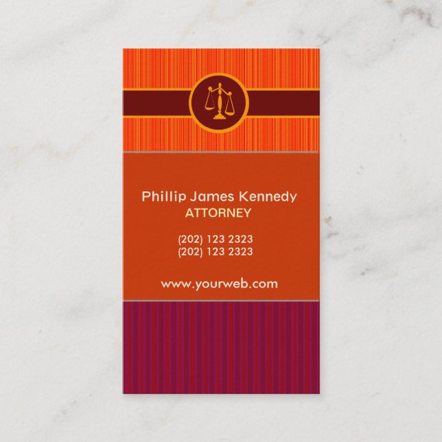 Cartão De Horário Compromisso    StAttorney Nunca Demais (Frente)