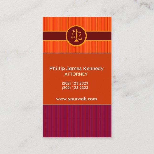 Cartão De Horário Compromisso    StAttorney Nunca Demais (Frente)