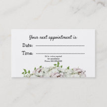 Consulta Médica Floral Beijo Branco