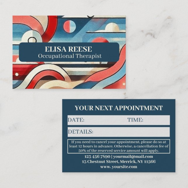 Cartão De Horário Criatividade personalizada e profissionalismo (Frente/Verso)