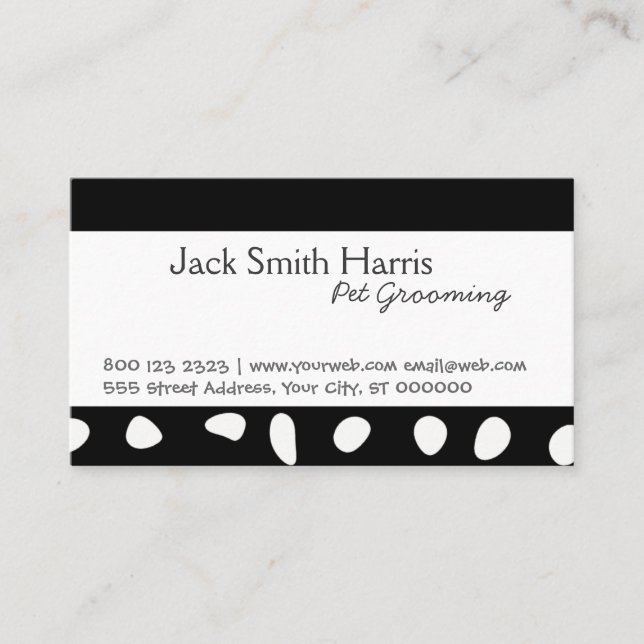 Cartão De Horário Cuidados dos animais de estimação animais dos (Frente)