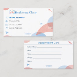 Cartão De Horário Dental Reminder Cards for Clinic Appointments