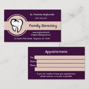 Cartão De Horário Dente branca dentária na faixa central amarela cla