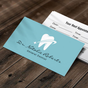 Cartão De Horário Dentist Star Tooth - Escritório dentário profissio