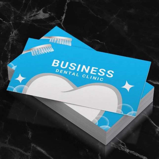 Cartão De Horário Dentista Ddente e escova de dentes Compromisso Den (Criador carregado)