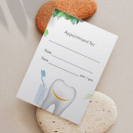 Cartão De Horário Dentista Dentista Sorridente de Dentologia Dentári