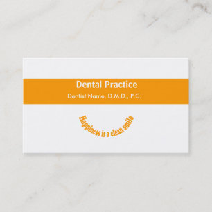 Cartão De Horário Dentistas Compromisso Dental Moderno do Design de