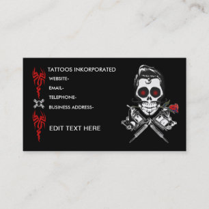 Cartão De Horário Design do tatuagem