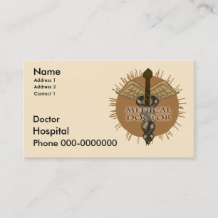 Cartão De Horário Doutor Caduceus