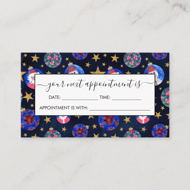 Cartão De Horário Estrelas Douradas Festivas de Lâmpadas Ornações Aq (Frente)