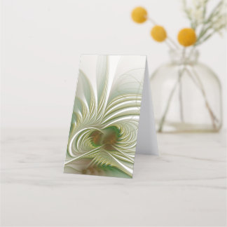Cartão De Horário Flor de fantasia fractal macia e tenra