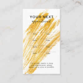 Cartão De Horário Glitter de Onda Elegante Moderno