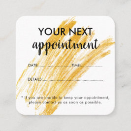 Cartão De Horário Glitter de Onda Elegante Moderno