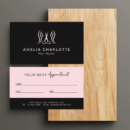 Cartão De Horário Hair Stylist Appointment Card | Stylists Booking